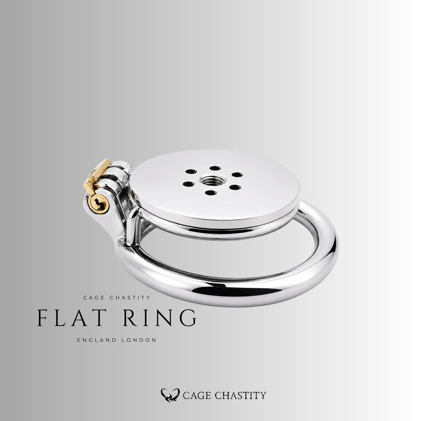 Modular Flat Plate Chastity Cage – CC11 (Threaded Core)