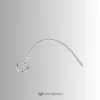 Stainless Steel Bead Rod with Pull Ring – S / M / L
