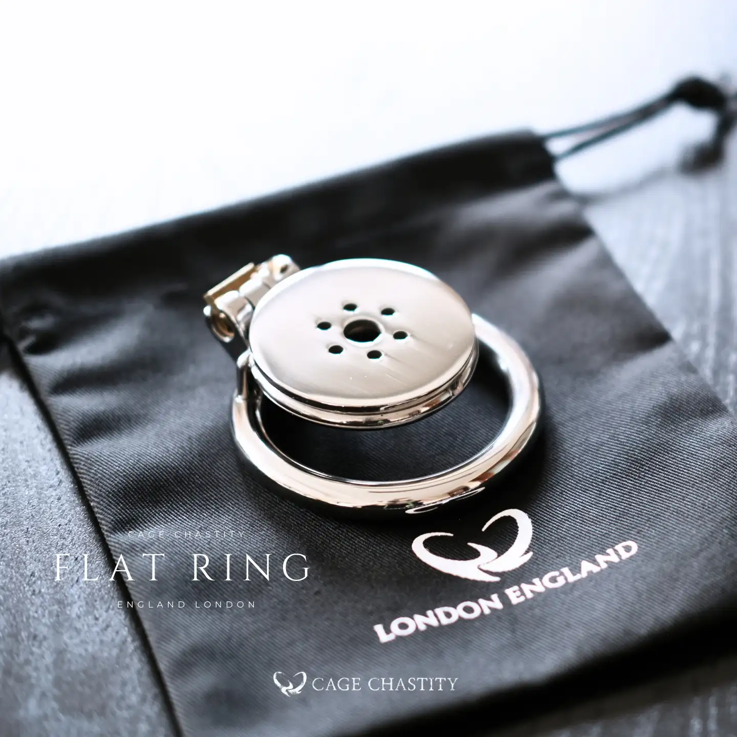 Modular Flat Plate Chastity Cage – CC12 (Open Core)