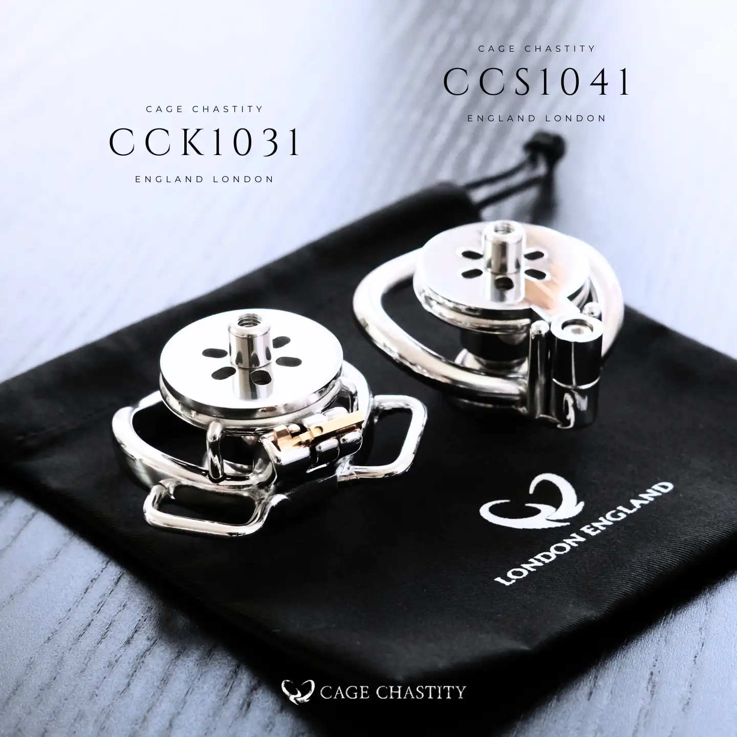 Flat Chastity Cage with Dildo