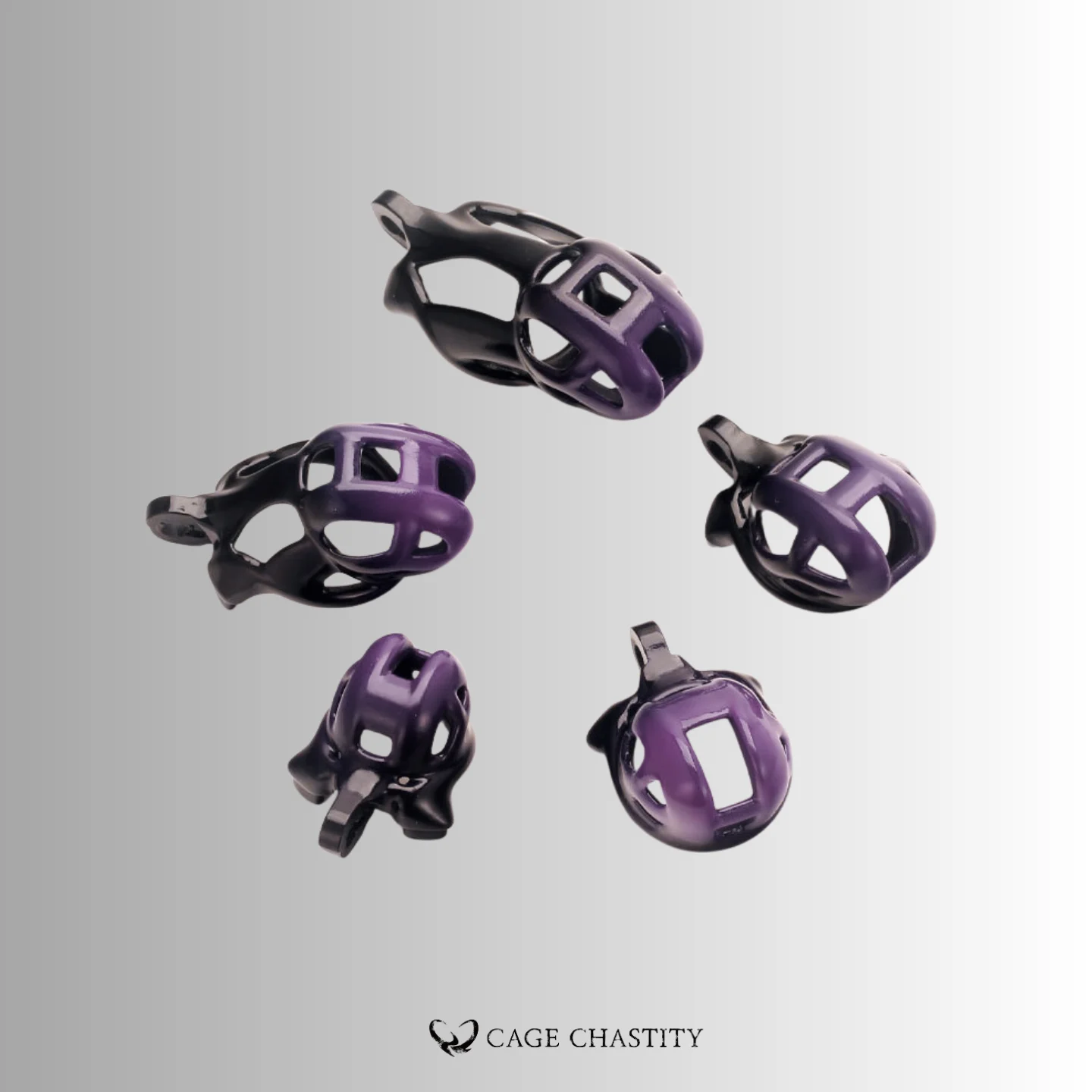 five different cage tubes