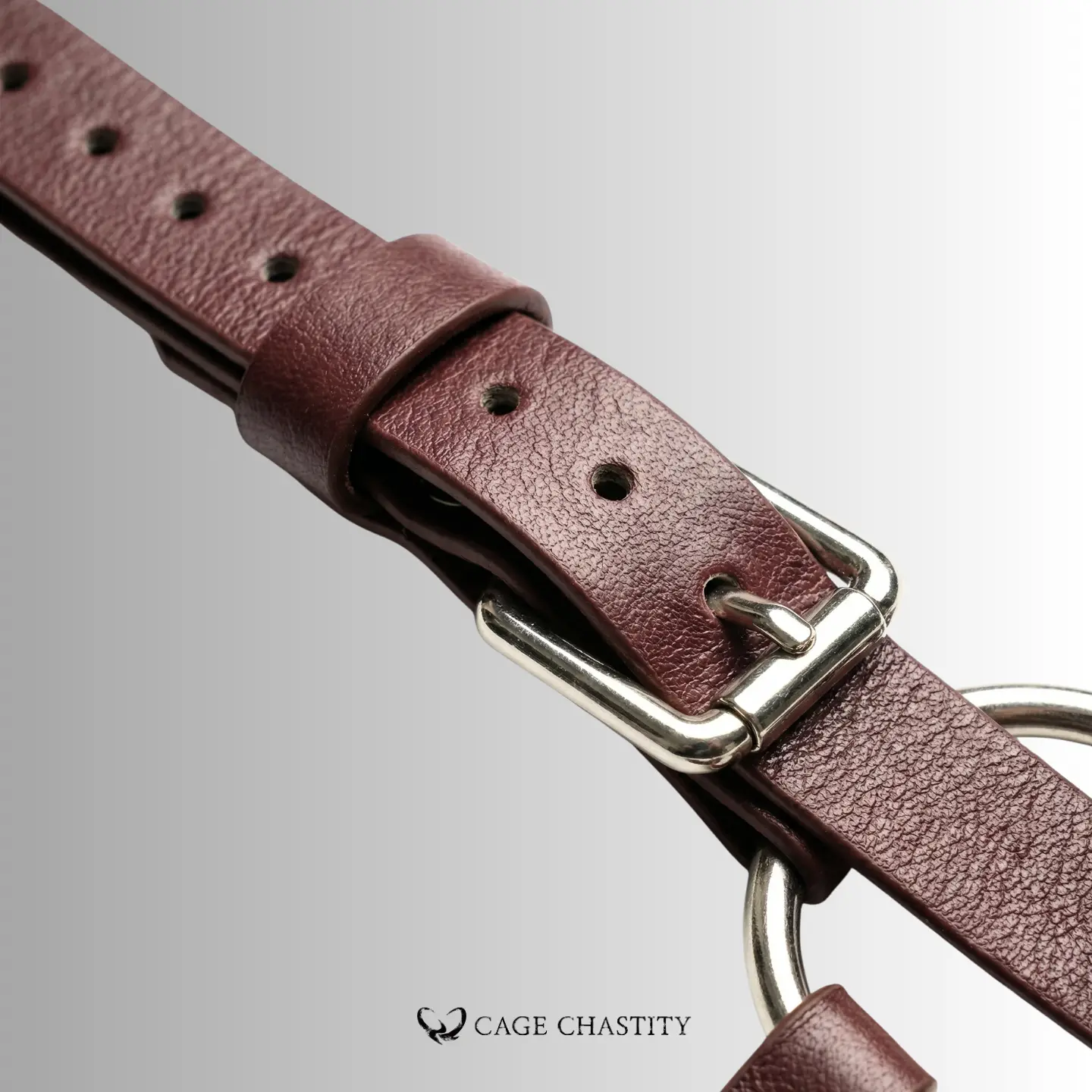 the leather and metal parts