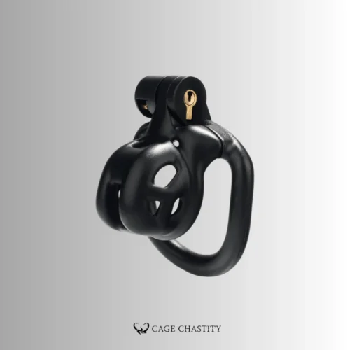 Black Tiny Chastity Cage – 2 Ring Types