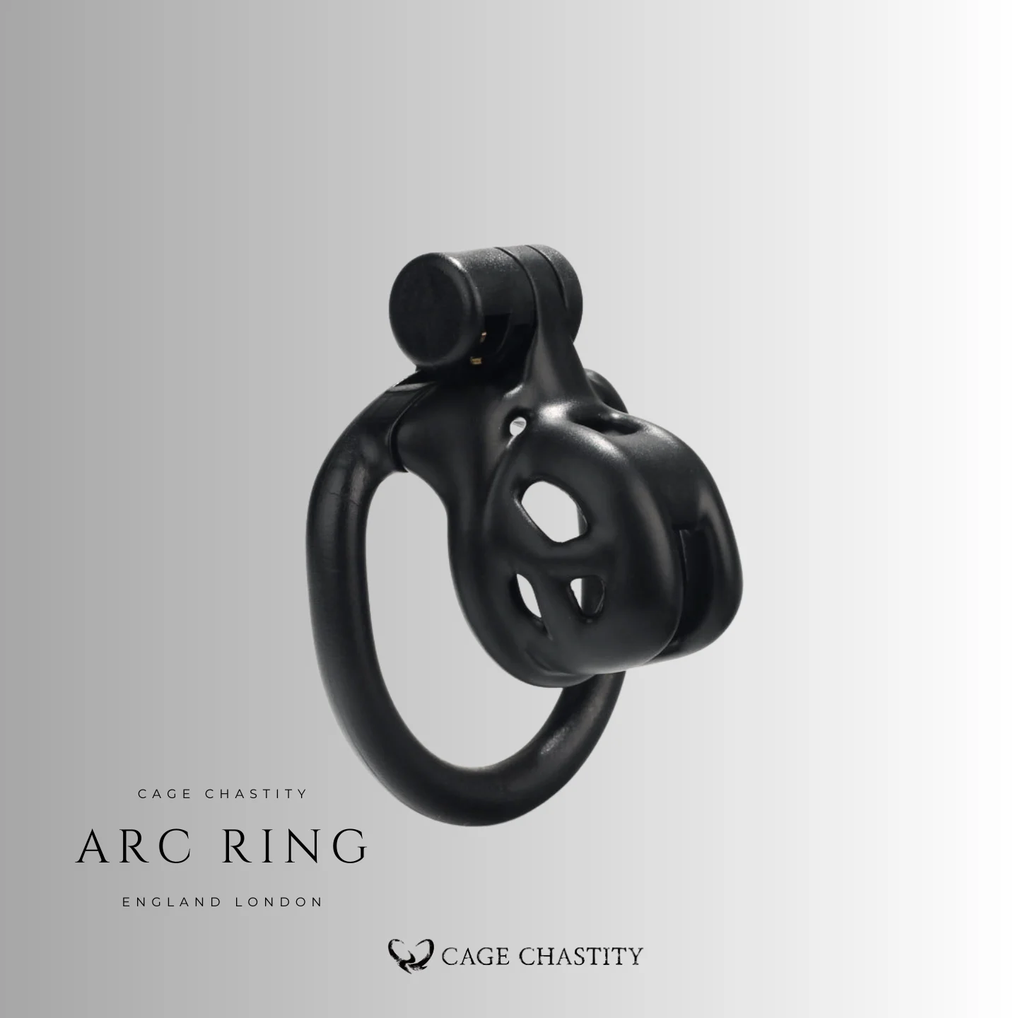 Black Tiny Chastity Cage – 2 Ring Types