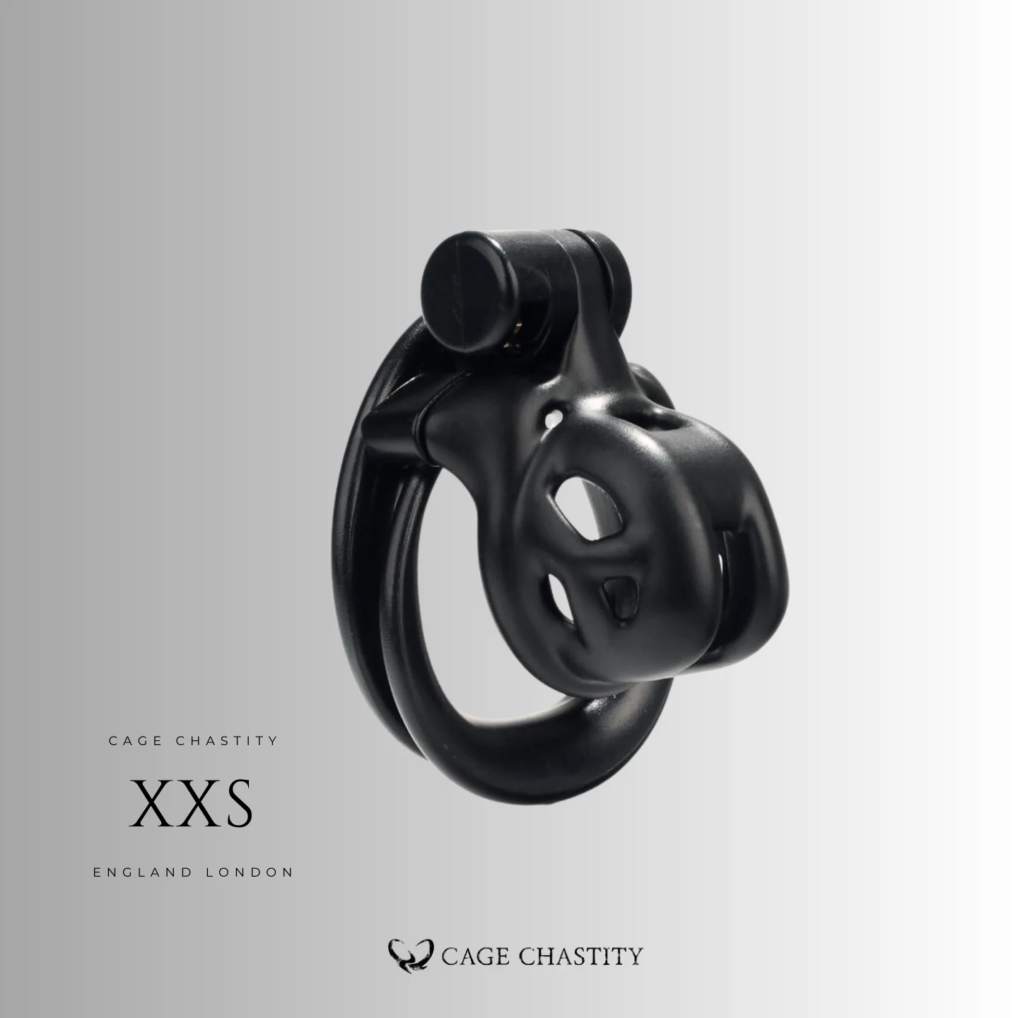 Black Tiny Chastity Cage – 2 Ring Types
