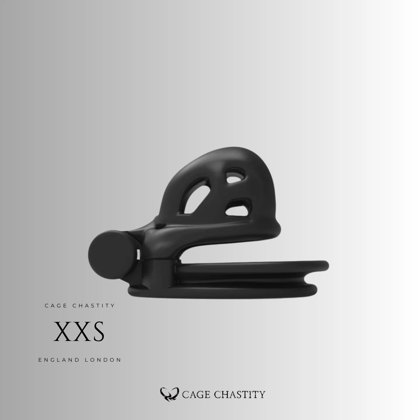 Black Tiny Chastity Cage – 2 Ring Types