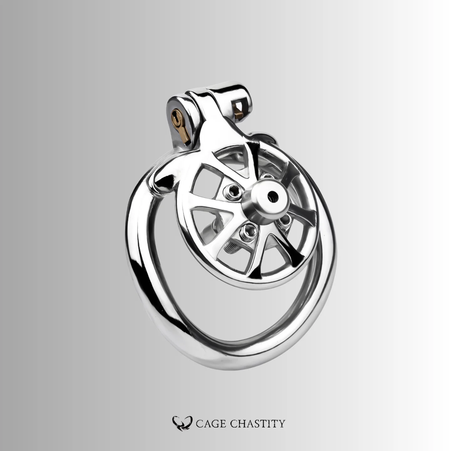 Discipline Flat Chastity Cage – Removable Spikes – CCK1078