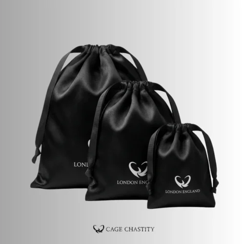 Luxury Satin Storage Bags – Chastity Gear Organizer (4 Sizes)