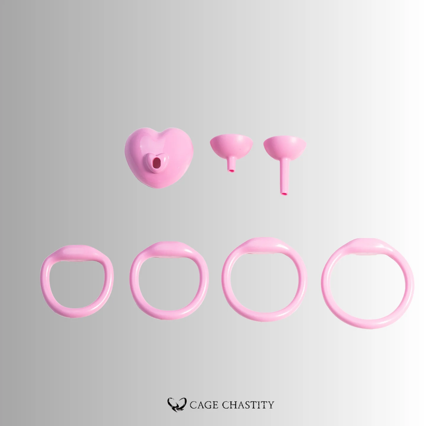 SweetLock Heart Inverted Cage Set – Modular U-Cap