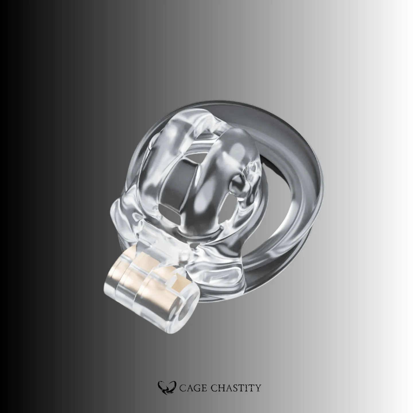 Clear Cobra Chastity Cage - Dual Arc