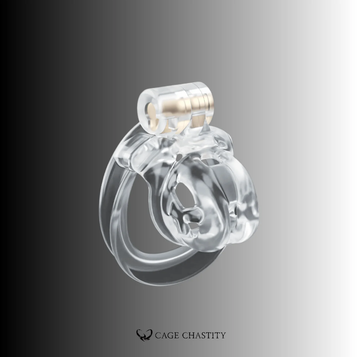 Clear Cobra Chastity Cage - Dual Arc