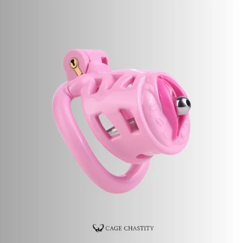 Extended Pussy Chastity Cage – Catheter Option