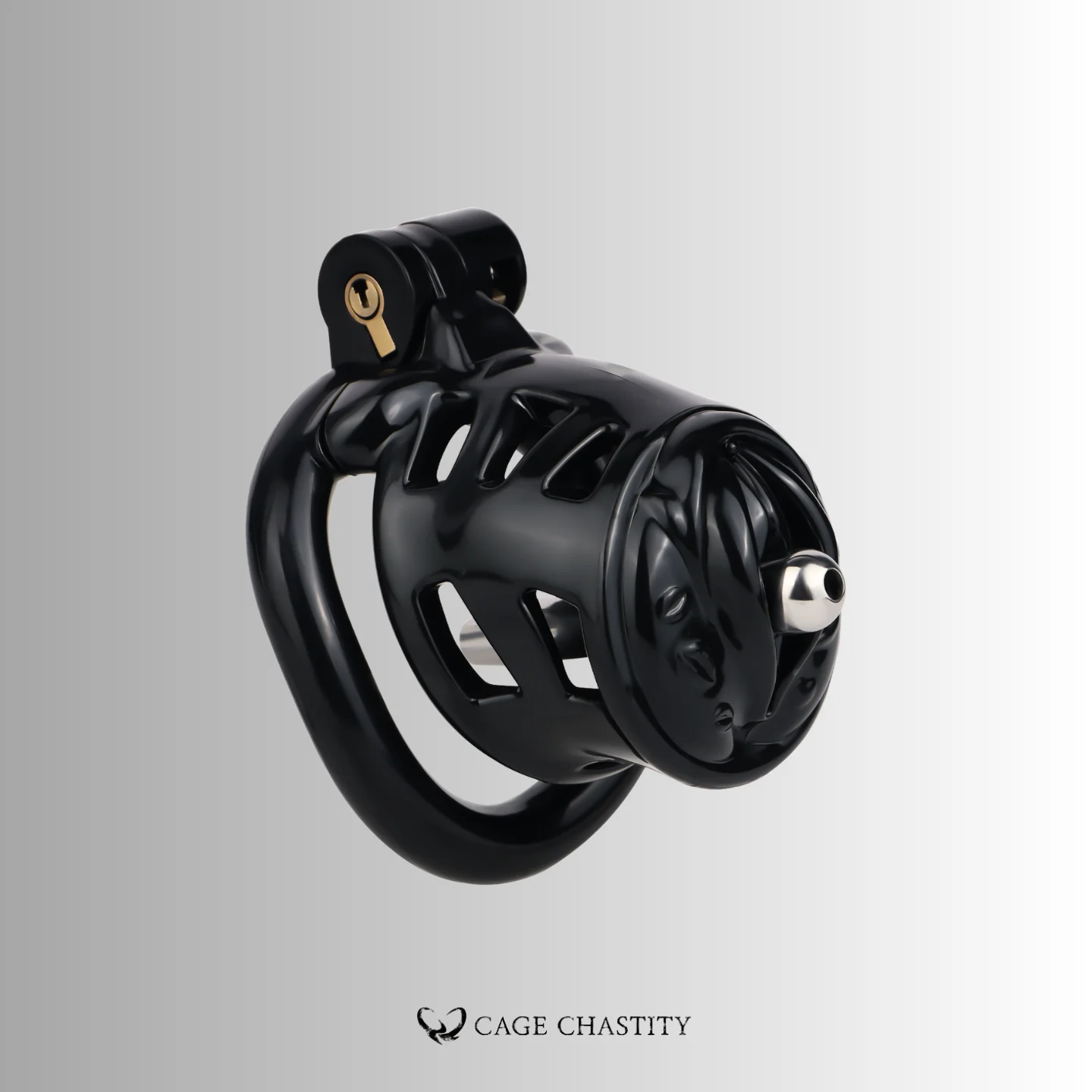 Extended Pussy Chastity Cage – Catheter Option