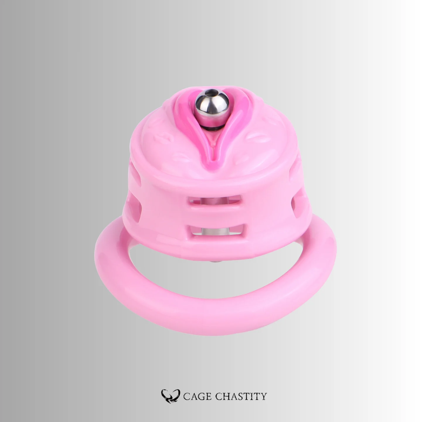 Extended Pussy Chastity Cage – Catheter Option