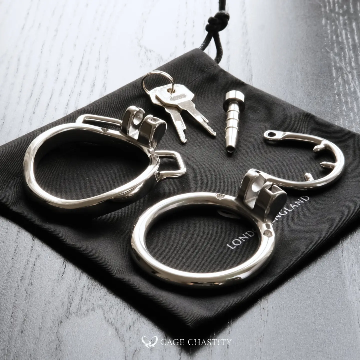 Full-Grain Leather Chastity Storage Case – 6-Compartment Organizer