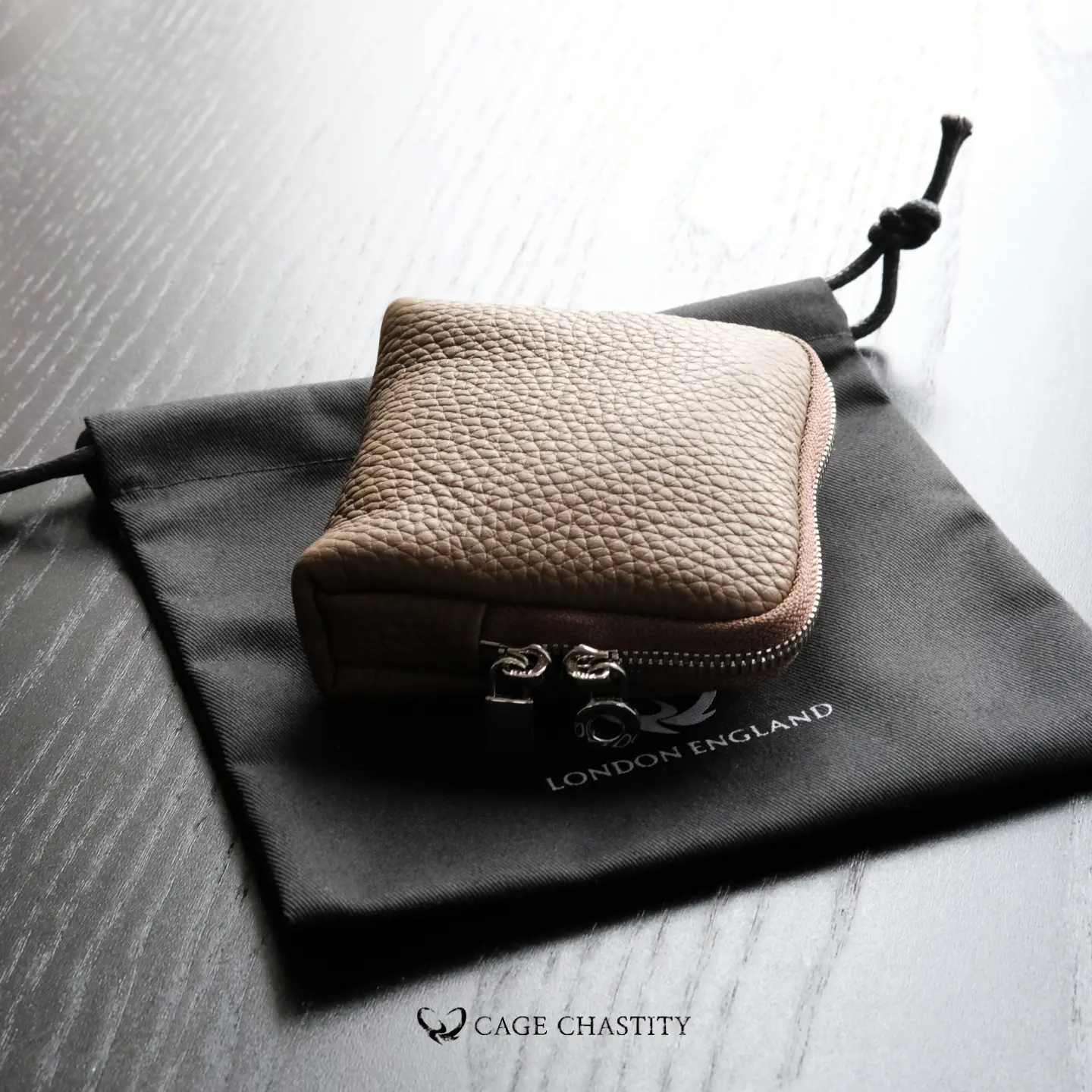 Full-Grain Leather Chastity Storage Case – 6-Compartment Organizer