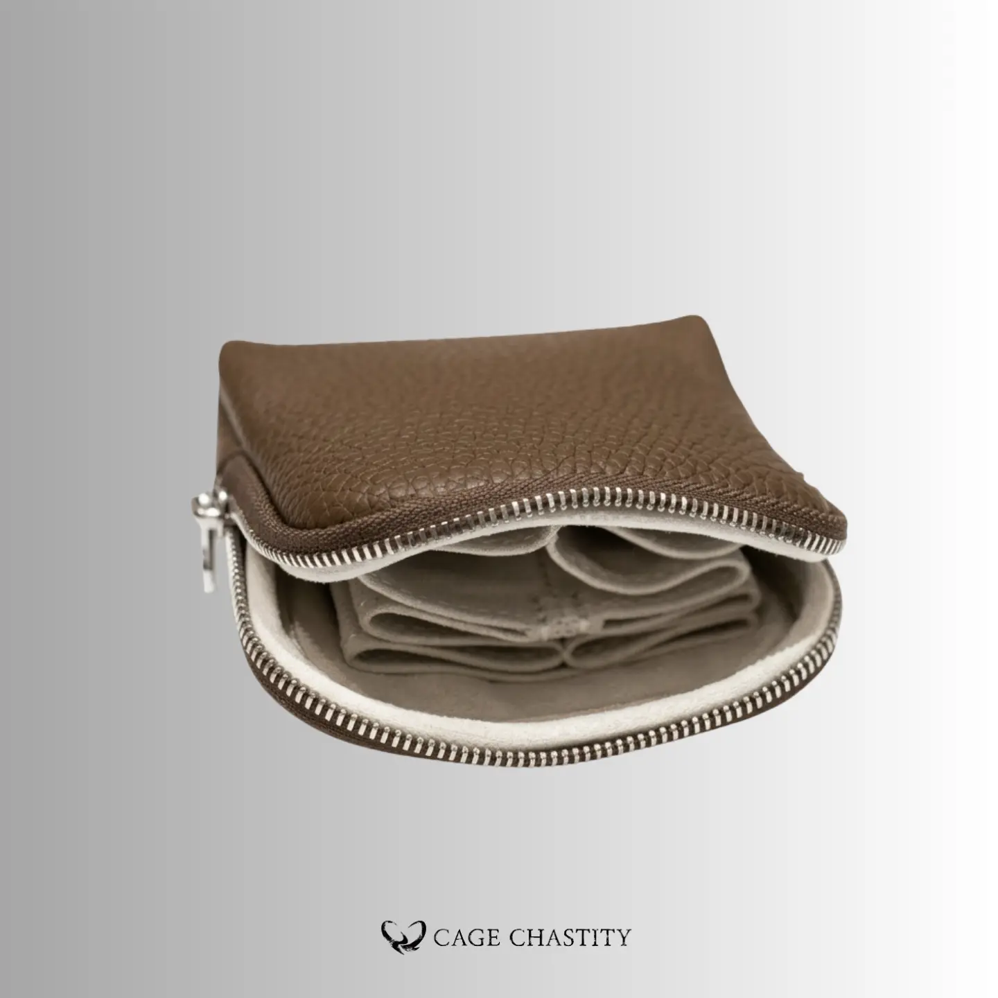 Full-Grain Leather Chastity Storage Case – 6-Compartment Organizer