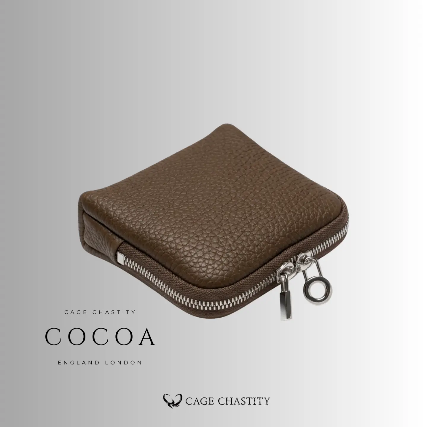 Full-Grain Leather Chastity Storage Case – 6-Compartment Organizer