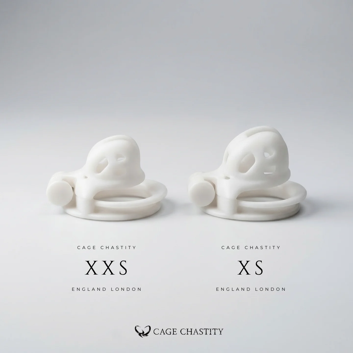 White Cobra Chastity Cage