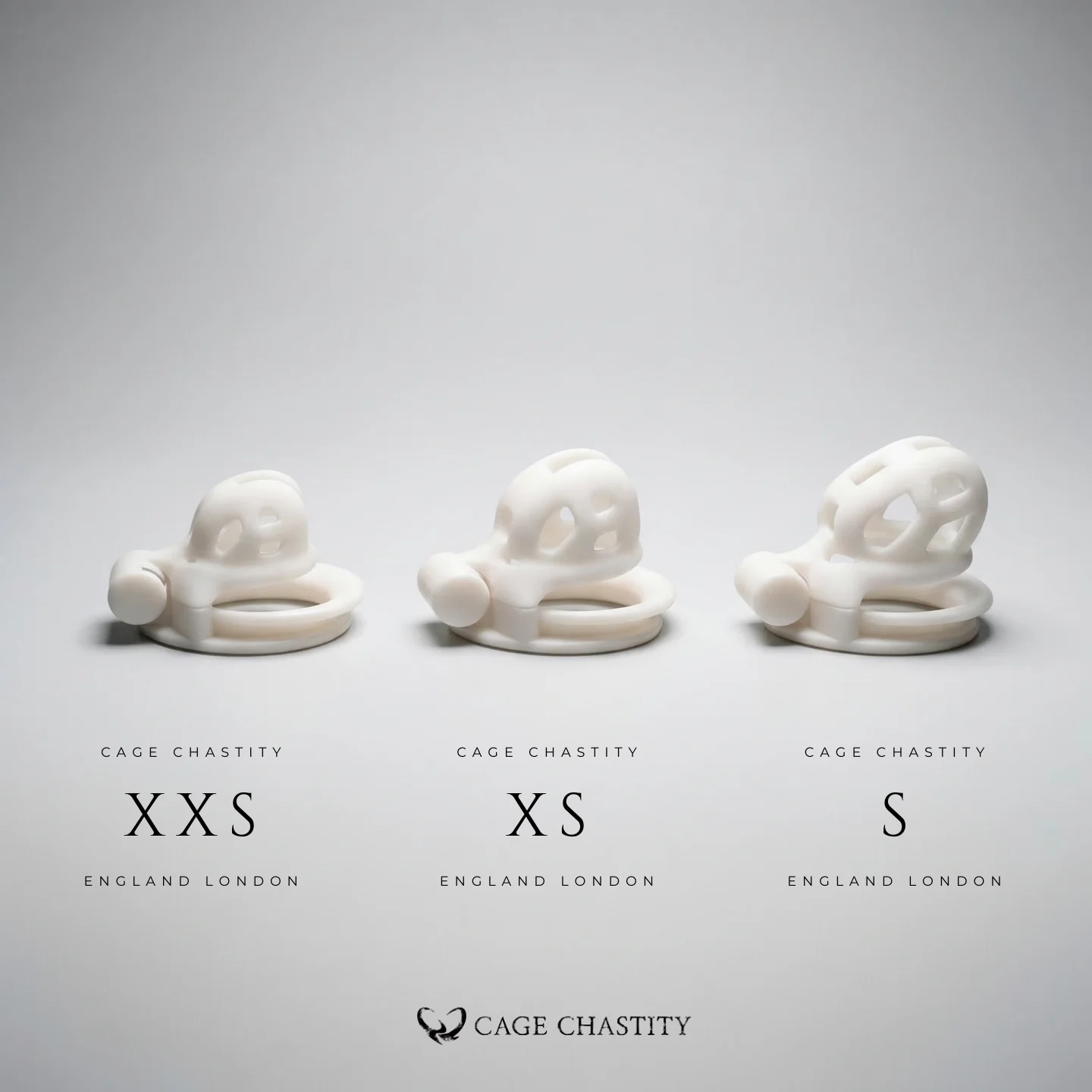 White Cobra Chastity Cage