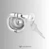 Steel Chastity Dome with Split Ring (Optional Curved Tube) – LK10