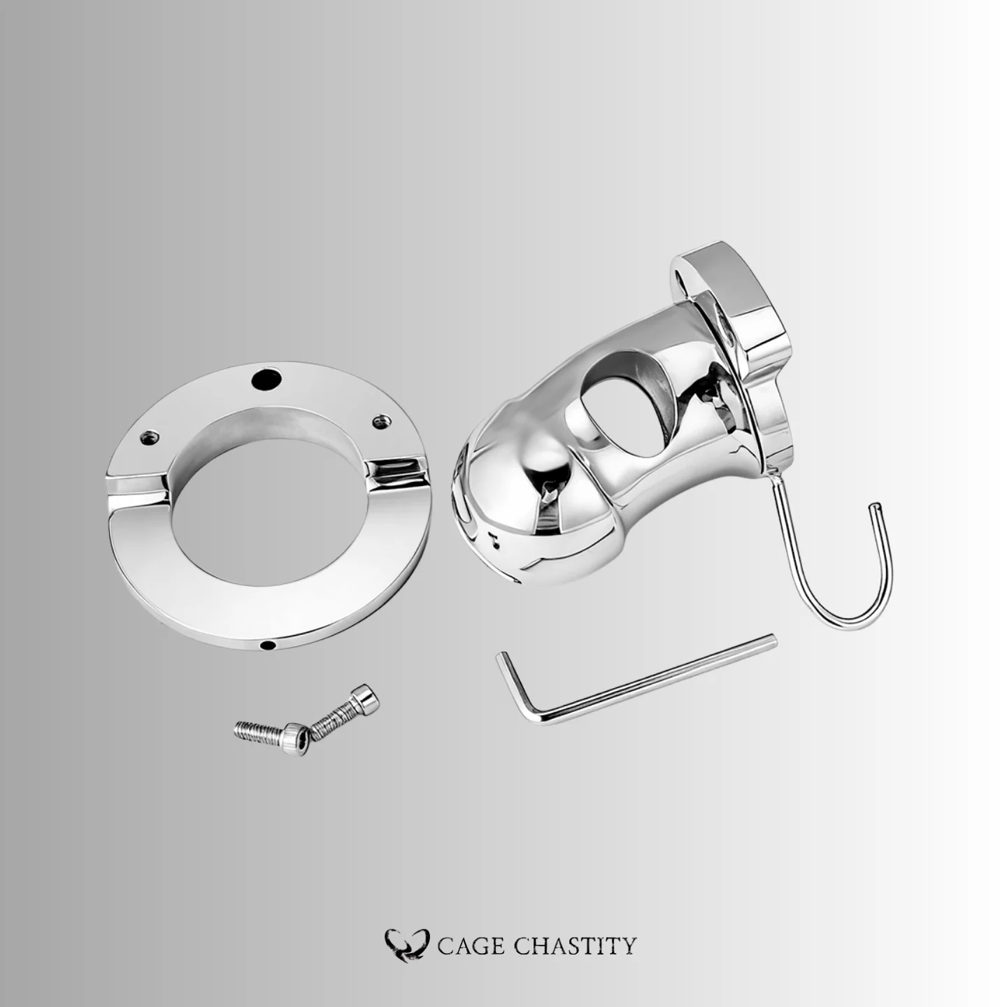 Heavy Solid Dome Ball Stretcher Chastity Cage – LK02
