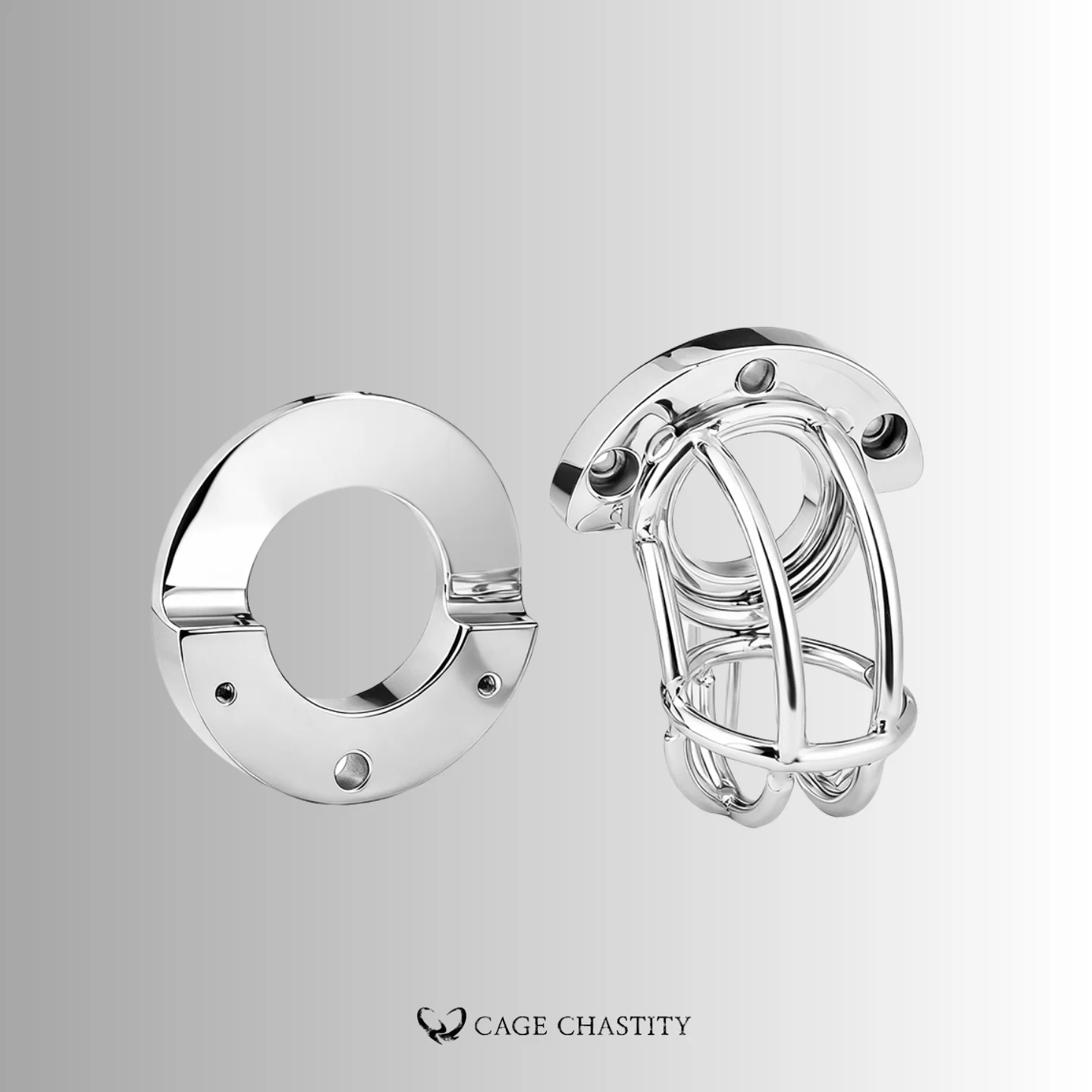 Open Bar Ball Stretcher Chastity Cage – Ventilated Control – LK03