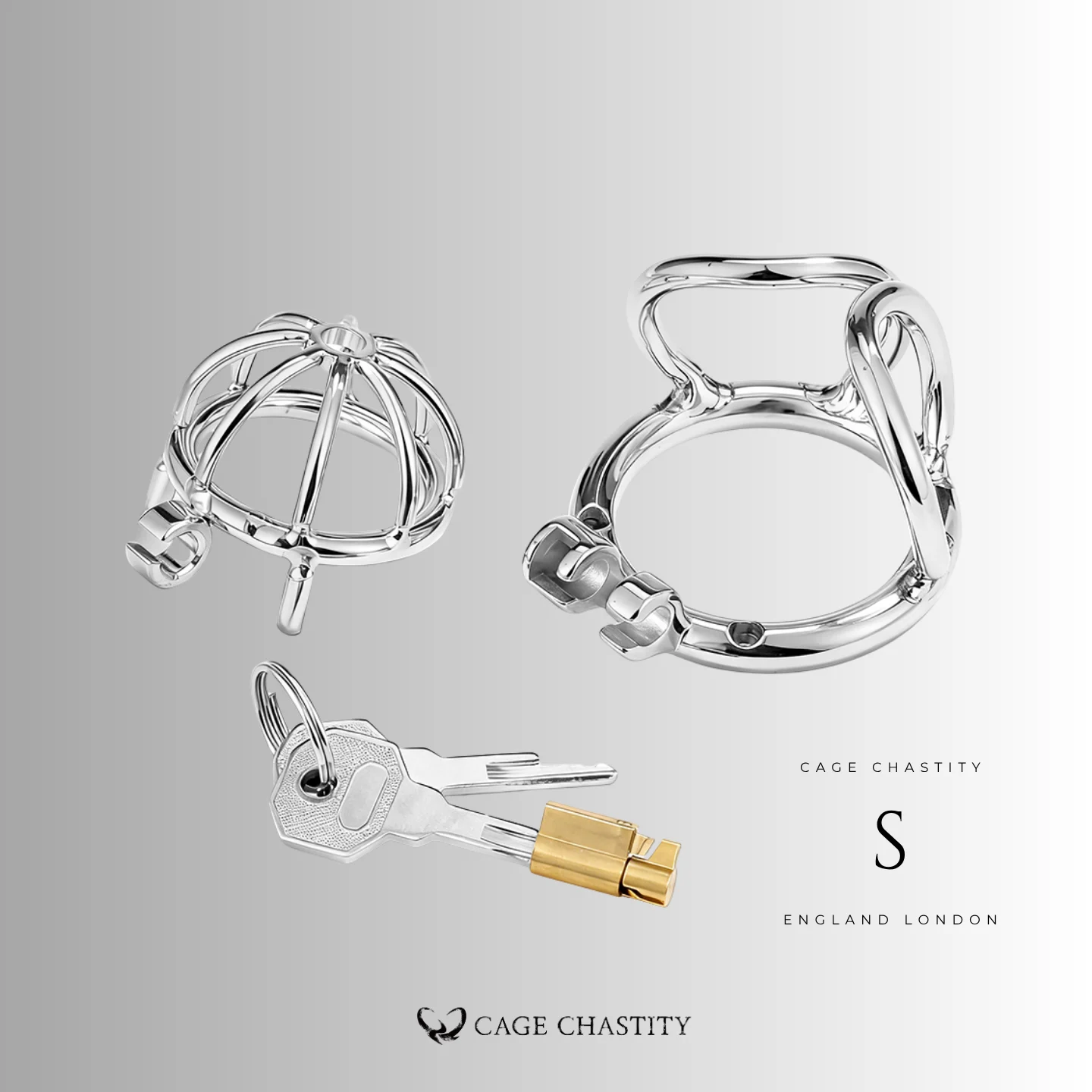 No Escape Chastity Cage – Ball Divider Control – LK08