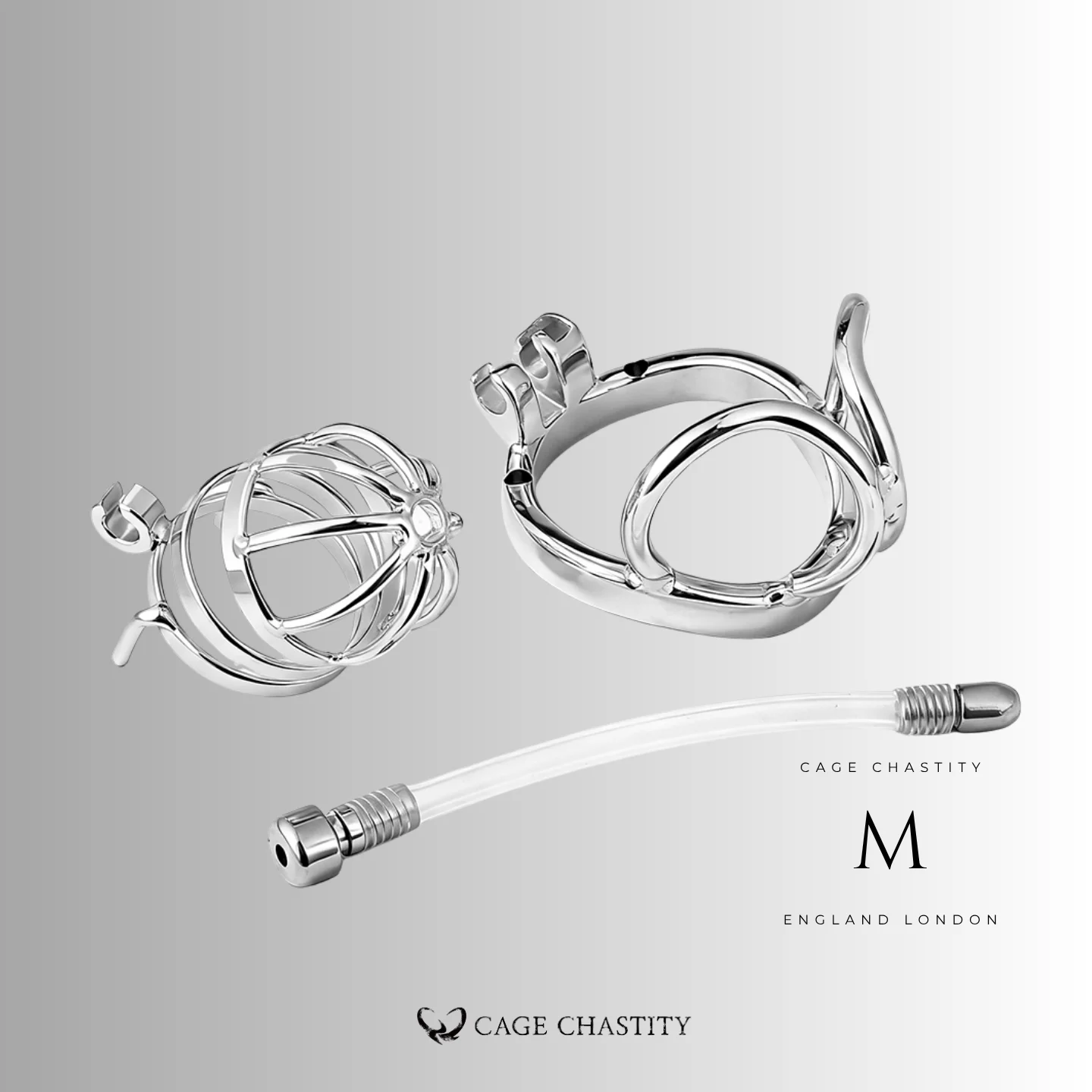 No Escape Chastity Cage – Ball Divider Control – LK08