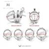 No Escape Chastity Cage – Ball Divider Control – LK08
