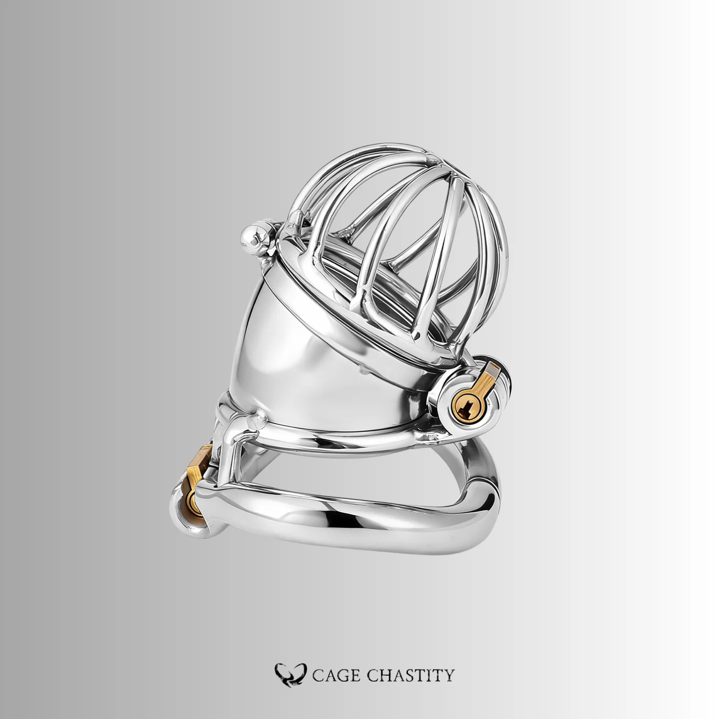 Dual-Lock Steel Chastity Cage – LK09