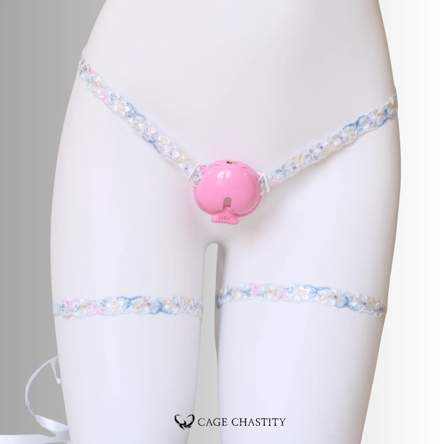 Petal Lace Harness & Garter Set – Hand-Embroidered