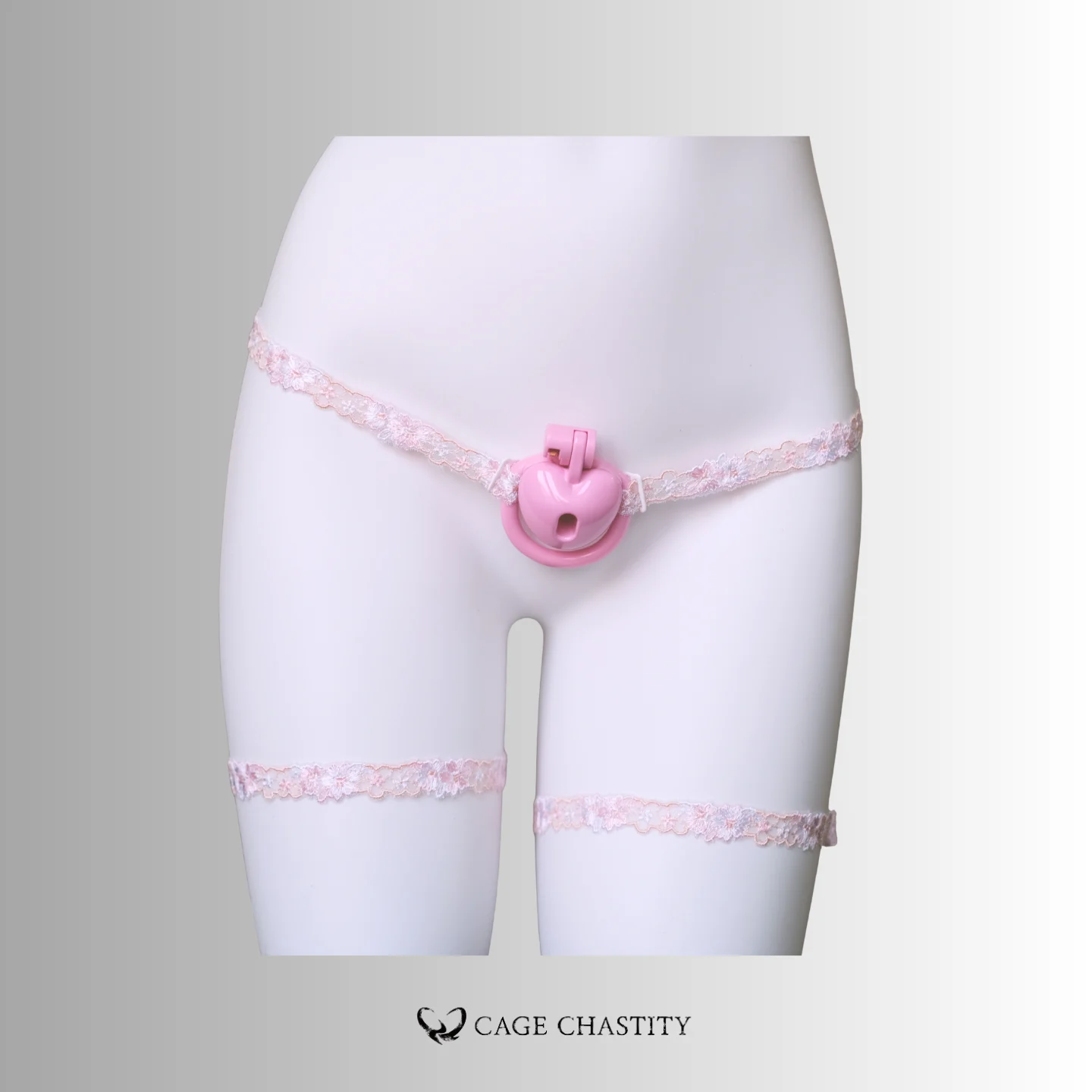 Petal Lace Harness & Garter Set – Hand-Embroidered