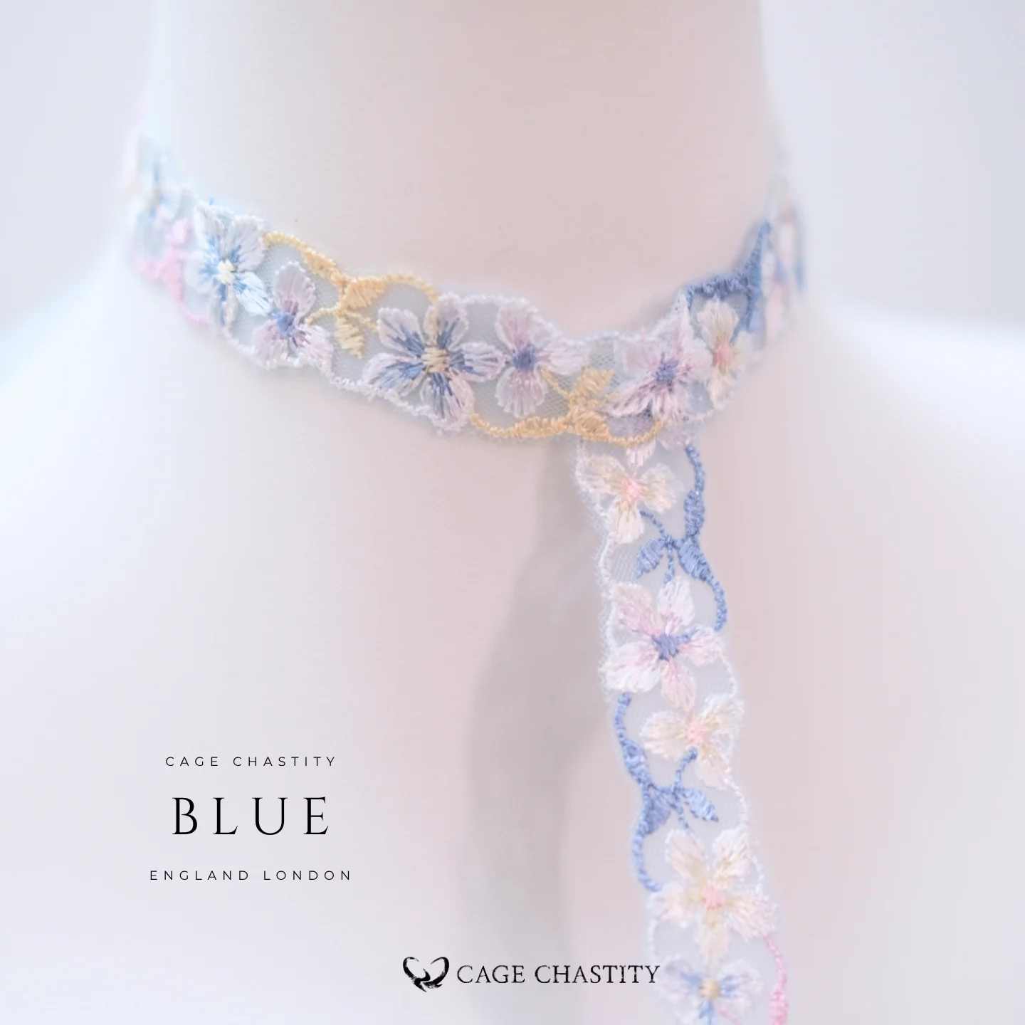 Petal Lace Harness & Garter Set – Hand-Embroidered