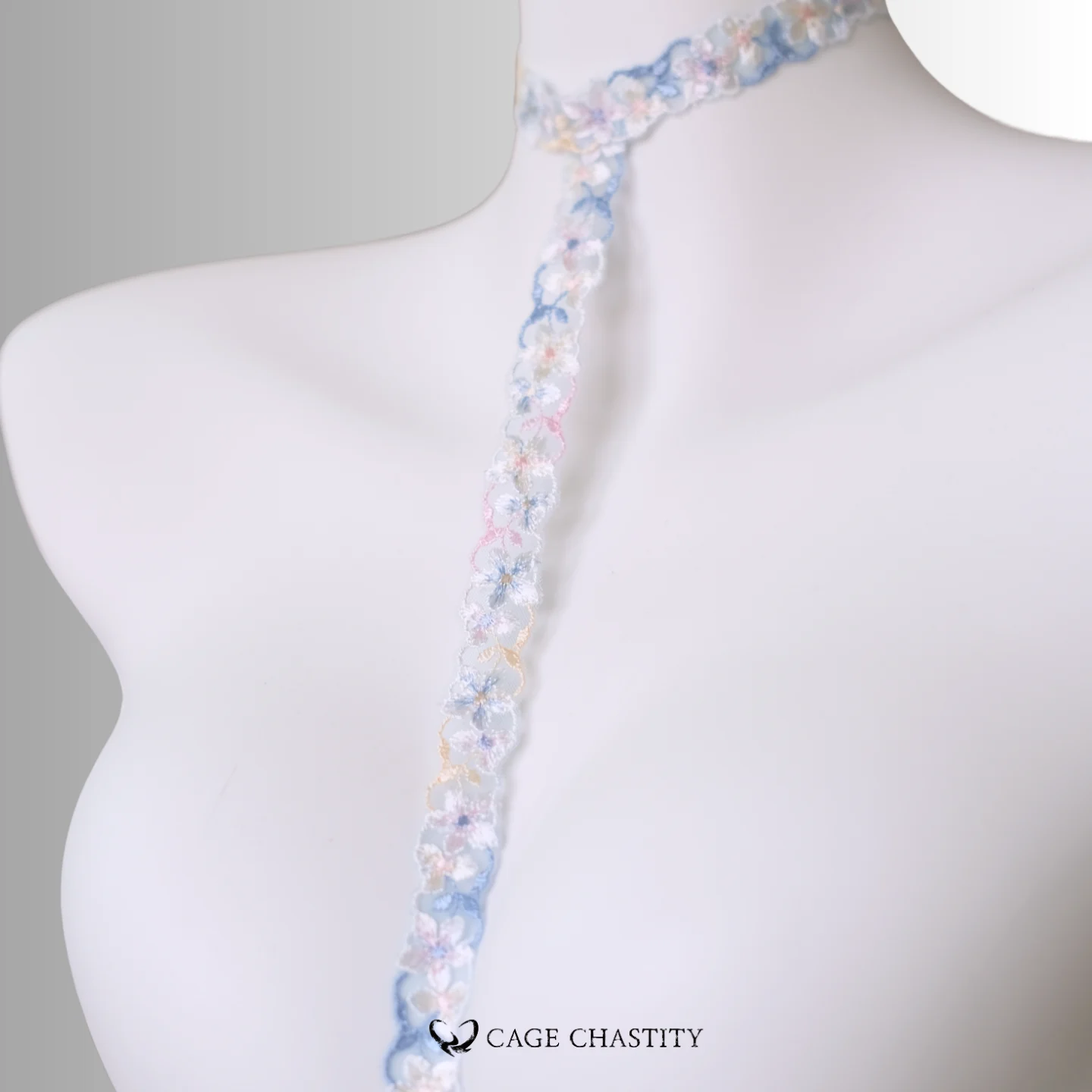 Petal Lace Harness & Garter Set – Hand-Embroidered