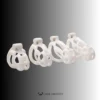 White Cobra Chastity Cage