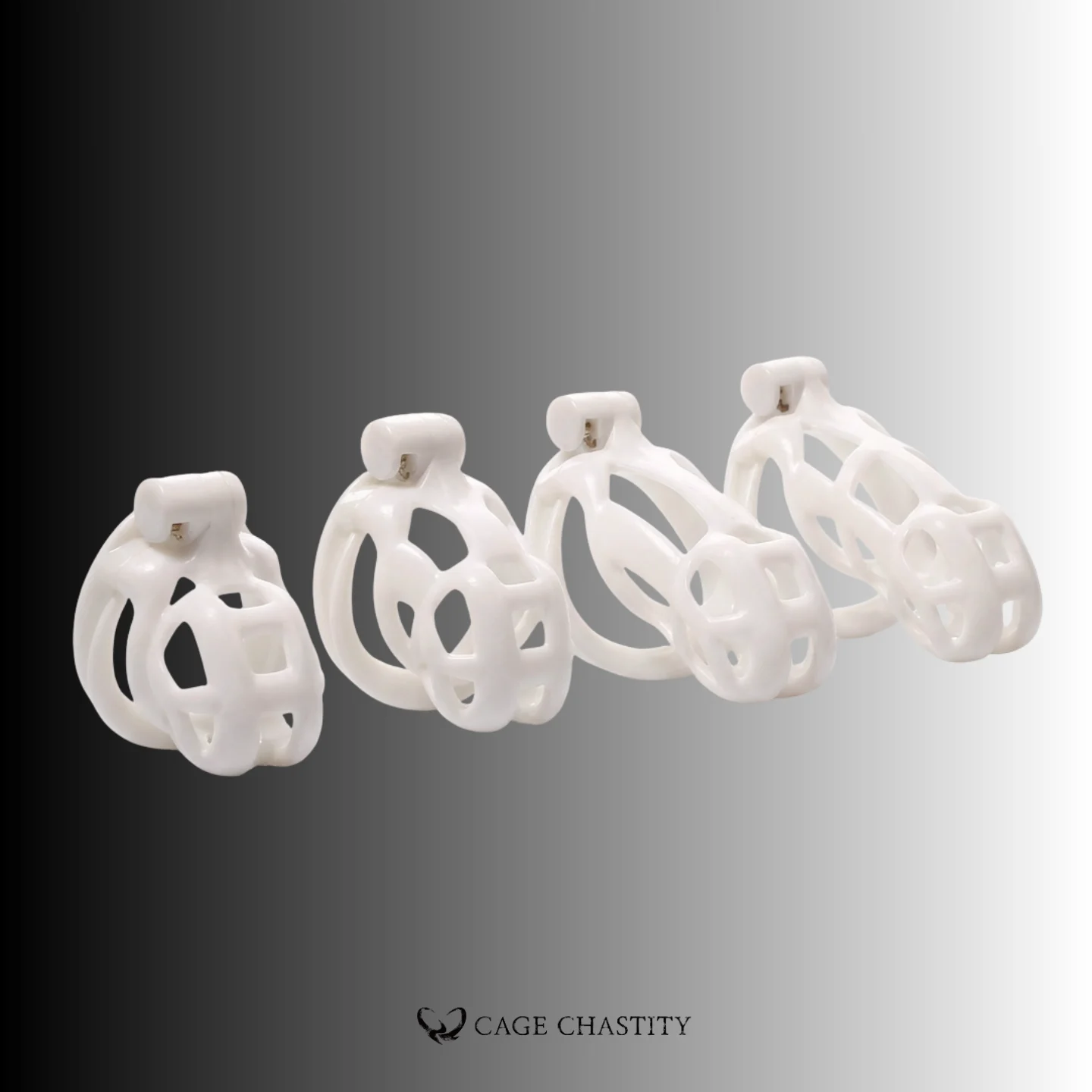 White Cobra Chastity Cage
