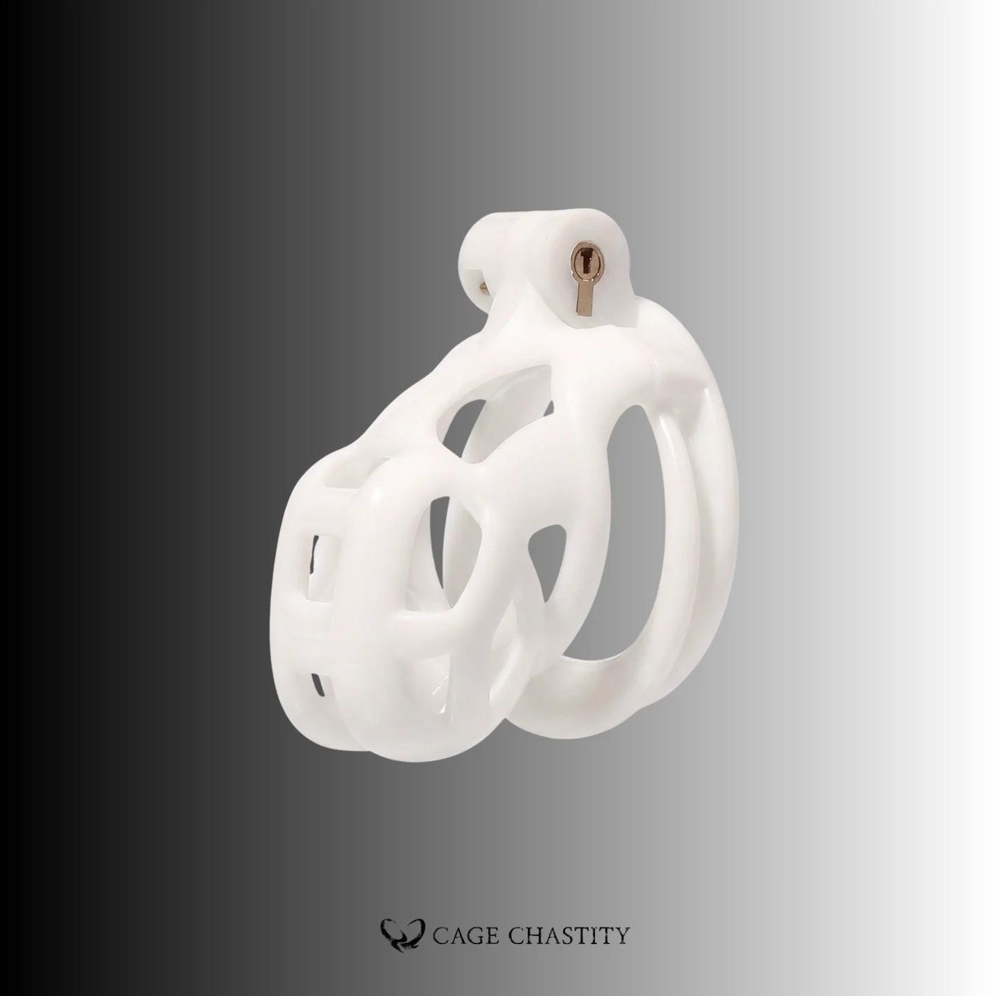 White Cobra Chastity Cage