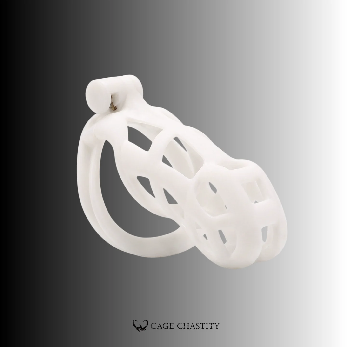 White Cobra Chastity Cage