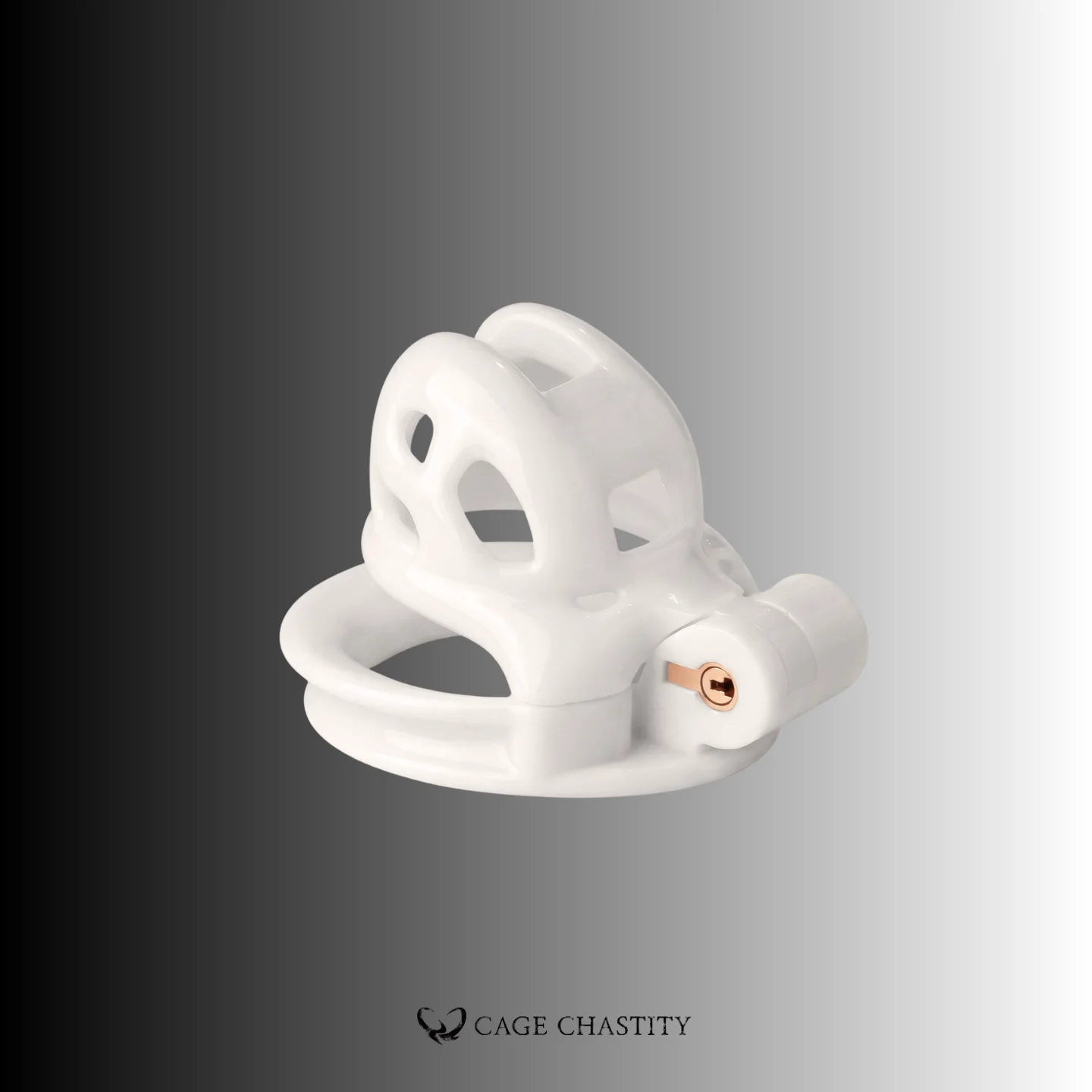 White Cobra Chastity Cage