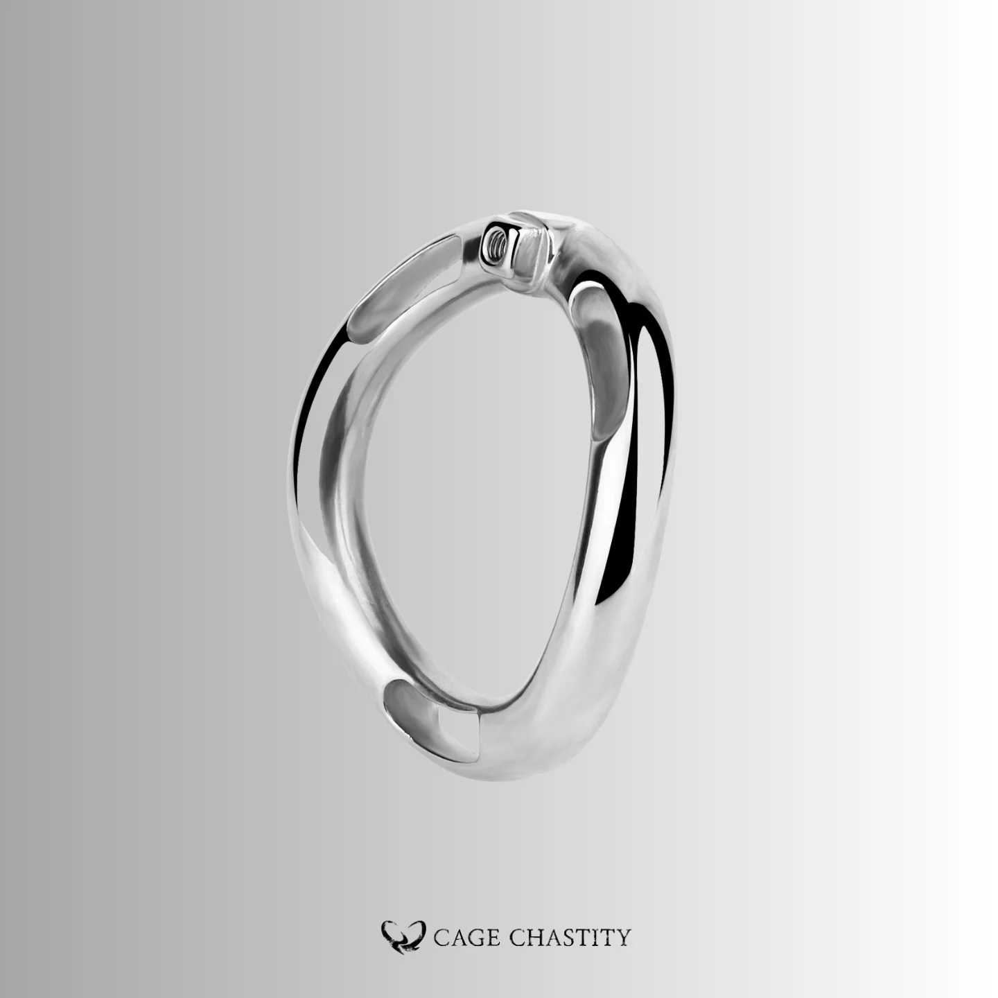 Mini Clit Flat Cage – Strap-Ready Arc Ring – CCS1146