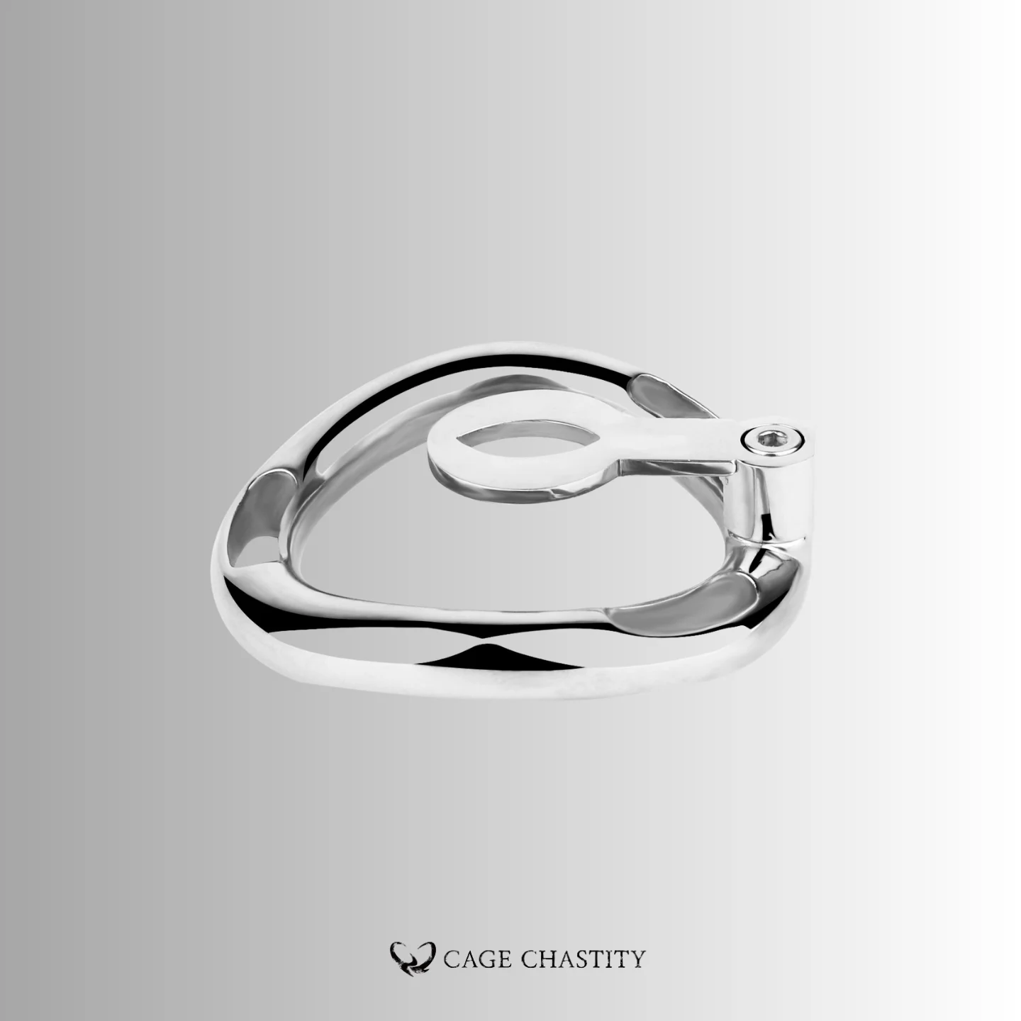 Mini Clit Flat Cage – Strap-Ready Arc Ring – CCS1146