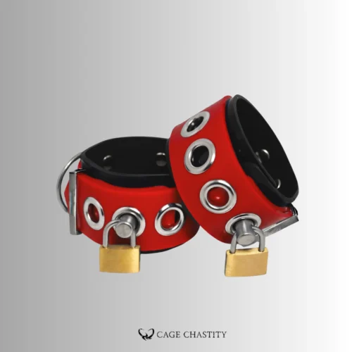 Custom Dual-Layer Silicone Bondage Cuffs with Lock