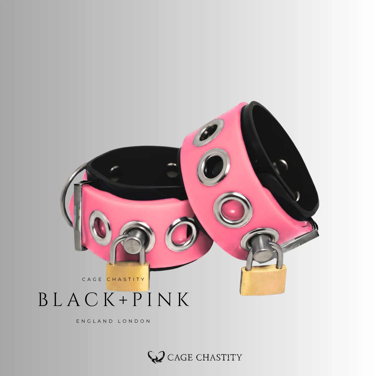Custom Dual-Layer Silicone Bondage Cuffs with Lock