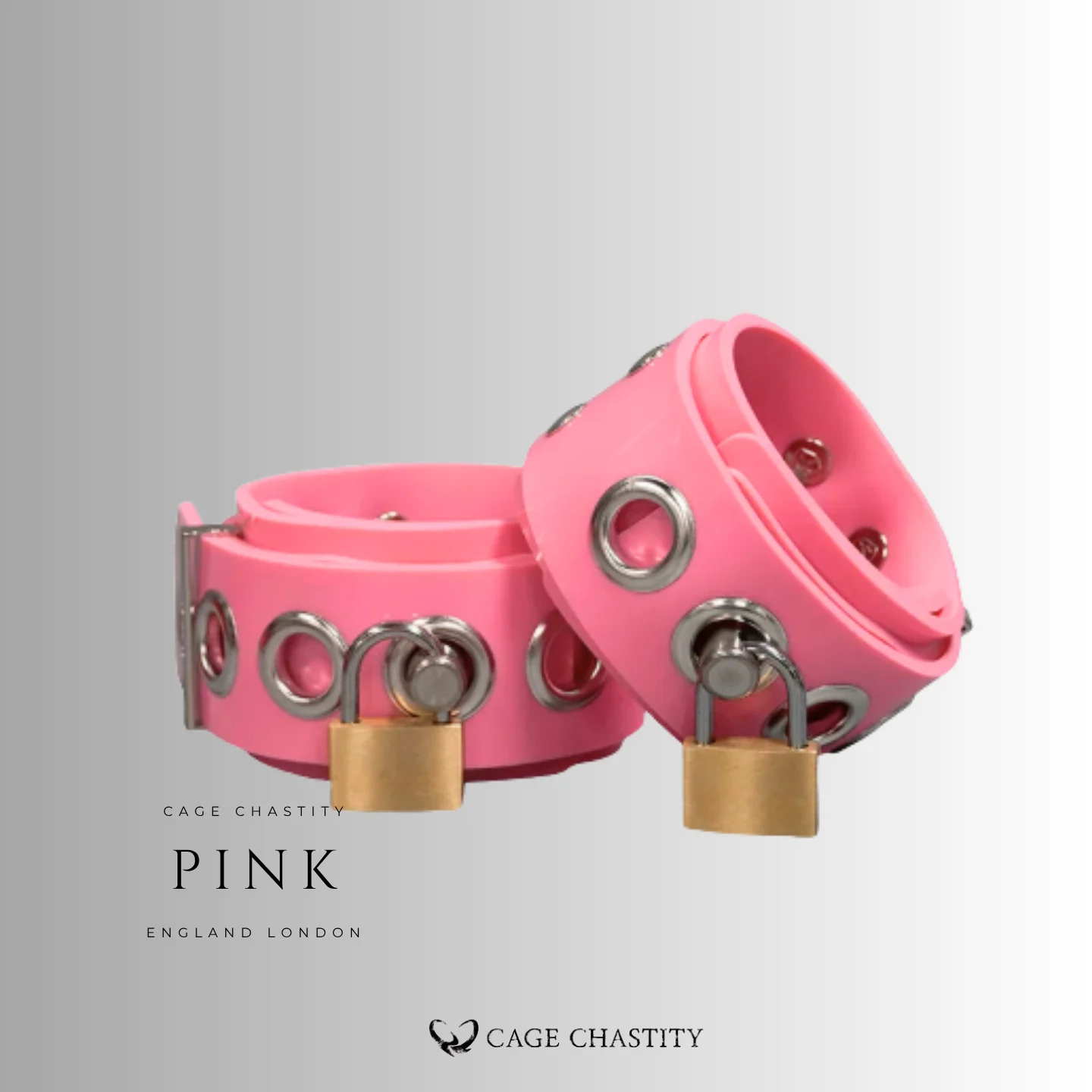 Custom Dual-Layer Silicone Bondage Cuffs with Lock