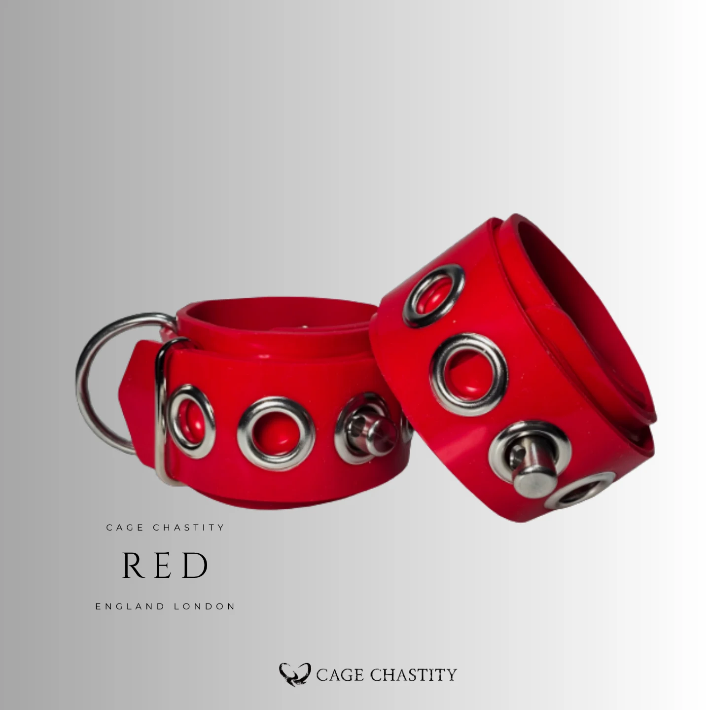 Custom Dual-Layer Silicone Bondage Cuffs with Lock