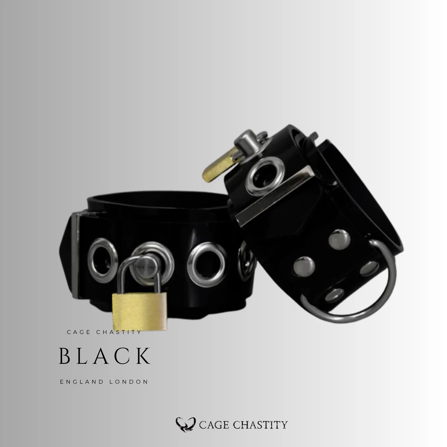 Custom Dual-Layer Silicone Bondage Cuffs with Lock