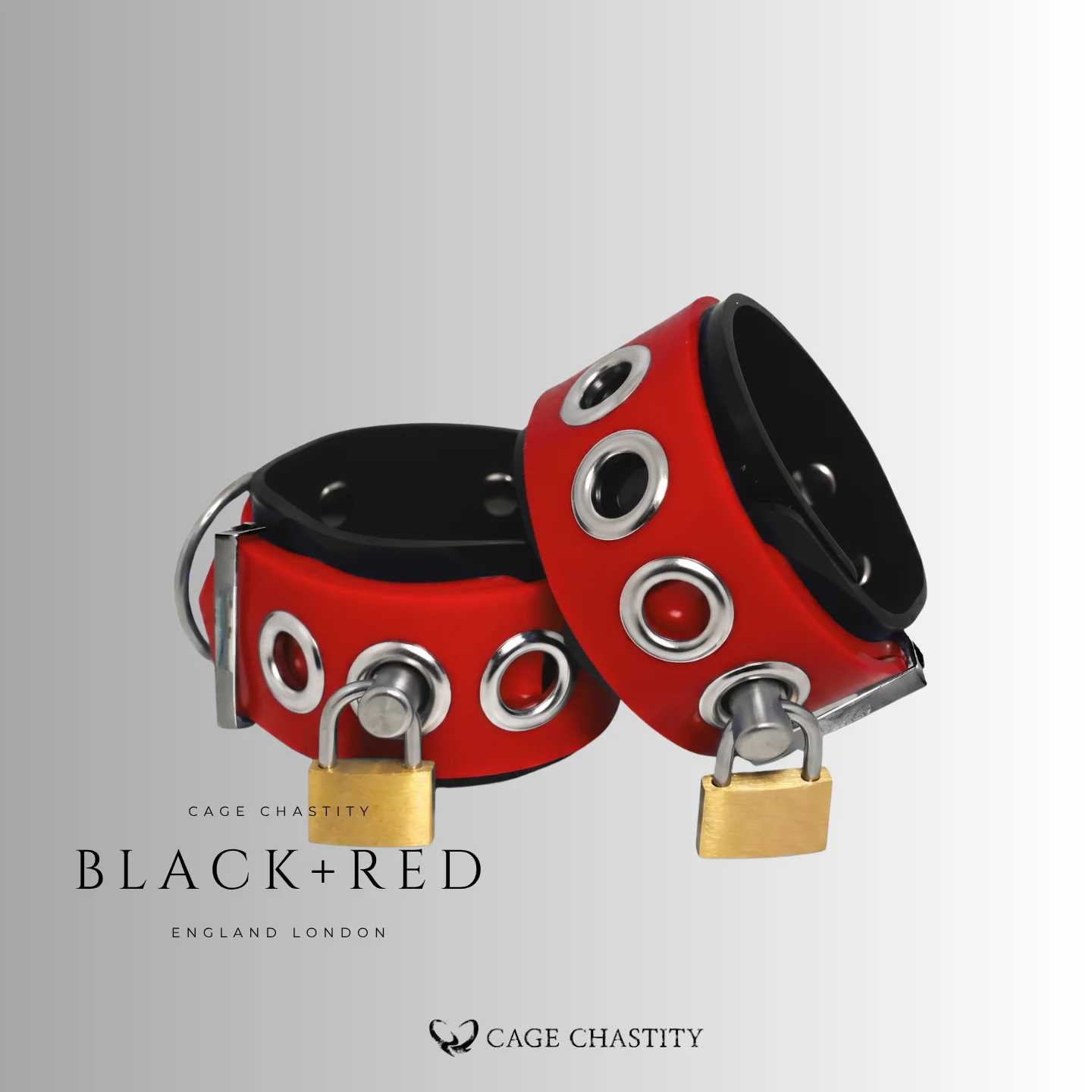 Custom Dual-Layer Silicone Bondage Cuffs with Lock