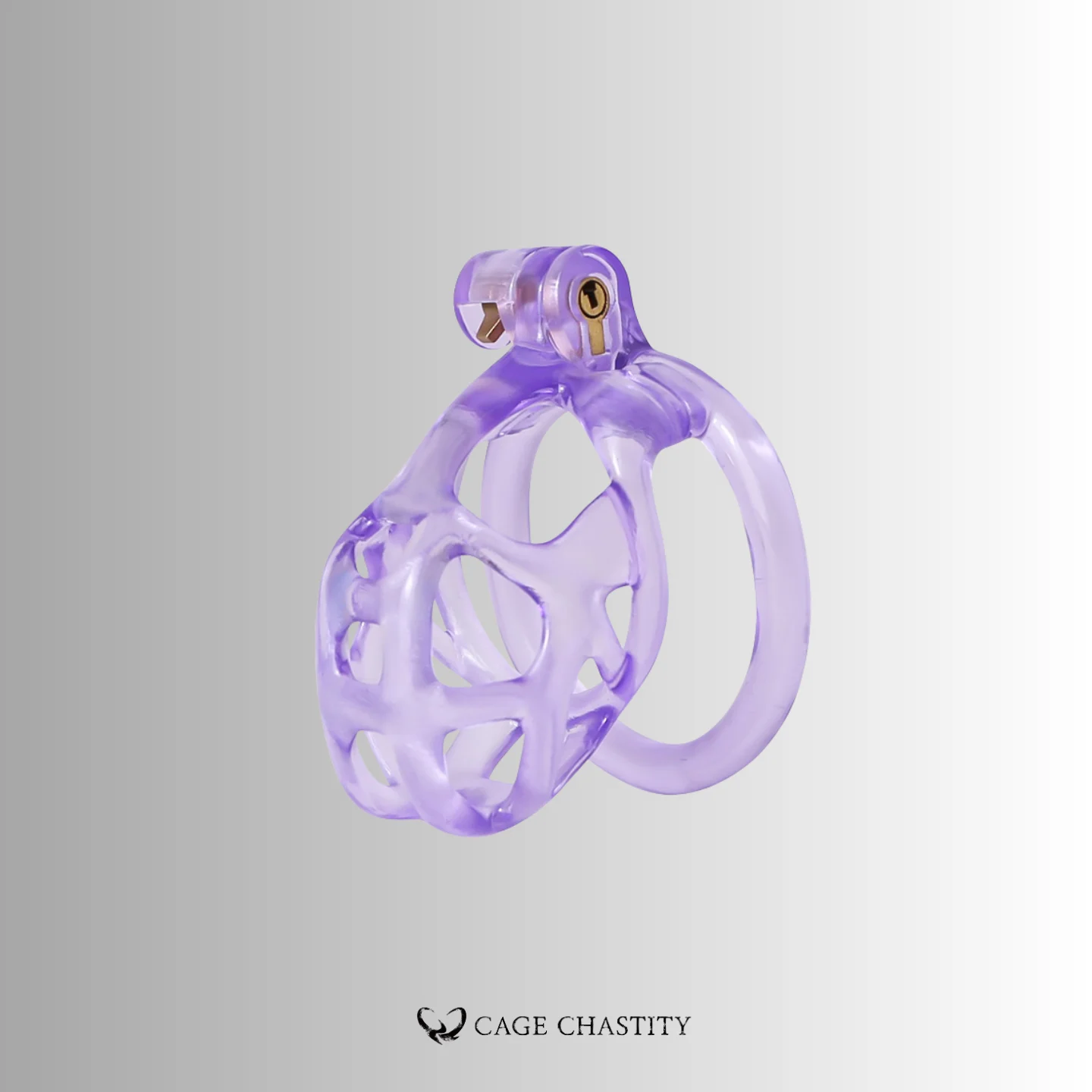 Crystal Violet Cobra Chastity Cage – 2 Ring Types