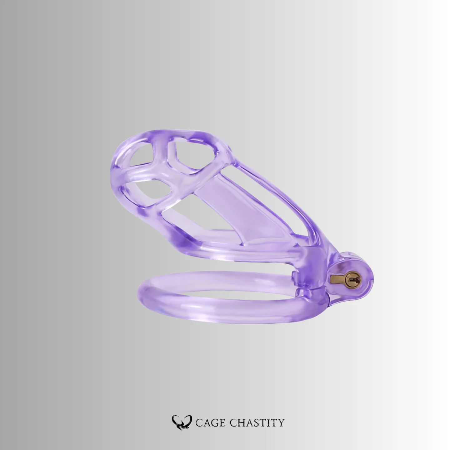 Crystal Violet Cobra Chastity Cage – 2 Ring Types